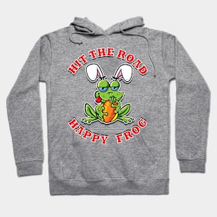 Hit The Road Happy Frog Hoodie